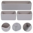thumbnail image 6 of ULTNICE 3 Pcs Wall Storage Bins Punch Bedroom Organizer Storage Container Wall Storage Box Bedside Table Remote Control, 6 of 8
