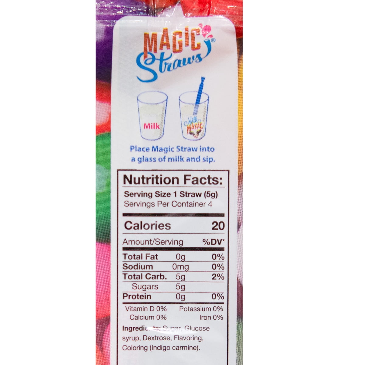 Magic Straws Bubble Gum Milk Straws, Gluten Free