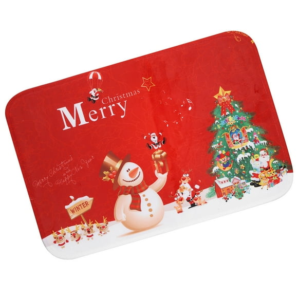 Felpudo para puerta, tapete navideño antideslizante, tapete antideslizante para el suelo, decoración del hogar, verdadera excelencia