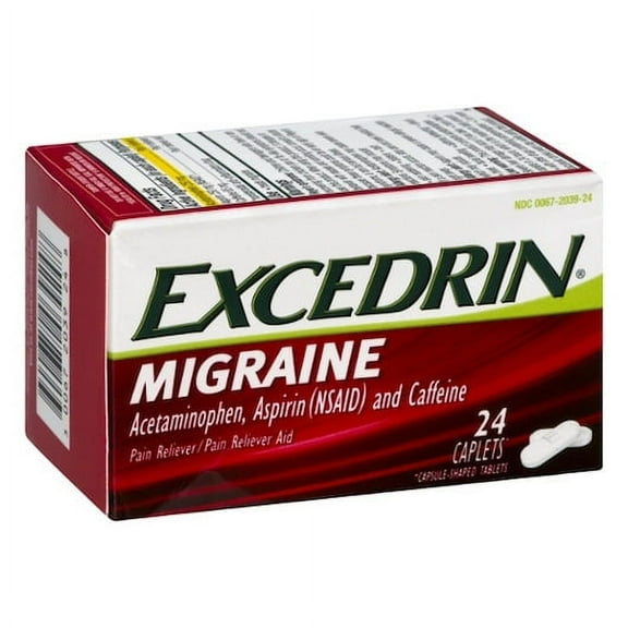 (Price/Case)Excedrin Migraine, 24 Each, 3 Per Box, 8 Per Case