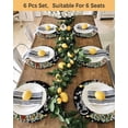 thumbnail image 4 of 15 Inch Round Placemats Set of 6, Black Christmas Snowman Non Slip Heat Insulation PP Table Mats, Xmas Tree Snowflake Botanical Washable Place Mats for Kitchen Dining Party Table Decor, 4 of 7