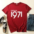 thumbnail image 2 of Viikei Women's Plus Size Short Sleeve Vintage 1971 Original Parts Cute T-Shirt, 2 of 3