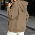 thumbnail image 6 of Hurxie Womens Oversized Hoodies Fleece Sweatshirts Long Sleeve Sweaters Pullover Fall Clothes with Pocket Khaki,L, 6 of 6