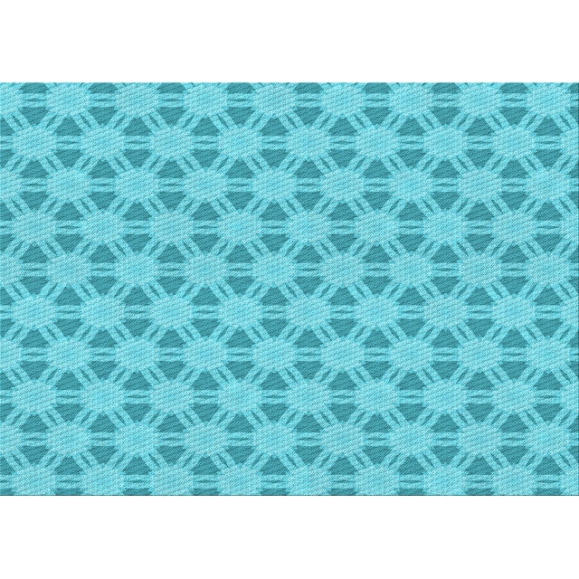 Ahgly Company Machine Washable Indoor Rectangle Transitional Dark Turquoise Green Area Rugs, 7' x 10'