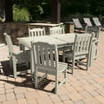 thumbnail image 2 of Highwood 7-pc Lehigh Dining Set - 42" x 84" Rectangle Table, Dining Height, Outdoor, Eco-friendly, Synthetic Wood, 2 of 2