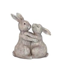 Valentines Day Decorations Animal Couple Statue Two Animal Together Figurine Romantic Hug Lover Statue Art Sculpture Home Decor Or Romantic Anniversary & Valentine's Day Gifts