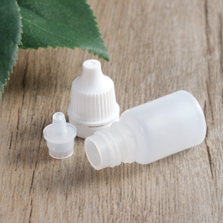 HONMEET 10Pcs Eyedropper Bottles Empty in White Plastic for Personal Care