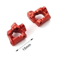 thumbnail image 4 of Vogacara RCGOFFLOW, 2 uds., bujes C de aleación de aluminio con pesos pesados para bloques de ruedas 1/16 LOSI mini-b mini-t RC, pieza de Kits de construcción modelo Rojo, 4 of 5