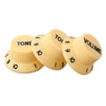 thumbnail image 2 of 3x Guitar ST Volume Knob Volume Tone Control Knob Guitar Practical Replacement Control Knobs Black/Yellow/White Accessories E, 2 of 10