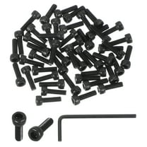 M3 x 10mm Hex Socket Head Screws Cap Bolt, 50 Pack 12.9 Grade Carbon Steel Hexagon Socket Screw  with Hex Wrenches
