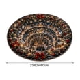 thumbnail image 3 of 3D Rugs Optical Illusion Round Christmas Rug, 23.62 Inch Non Slip Absorbent Polyester Doormat, Stain Resistant Washable Floor Mat for Entryway, Kitchen, Bathroom and Xmas Home Decoration, 3 of 6