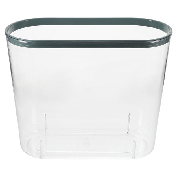 Papelera transparente, contenedor de basura, cubo de basura delgado para baño y cocina.