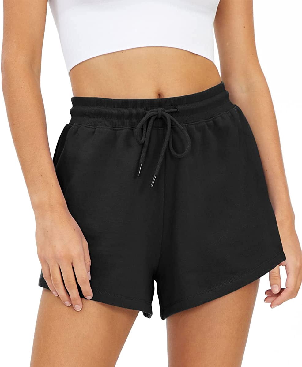 Womens Sweat Shorts Summer Casual High 