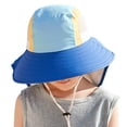 thumbnail image 3 of Bxsruta Kids Sun Hat for Boys Girls Ages 3-10 UPF 50+ Breathable Cotton Adjustable Outdoor Travel Beach Cap, 3 of 5