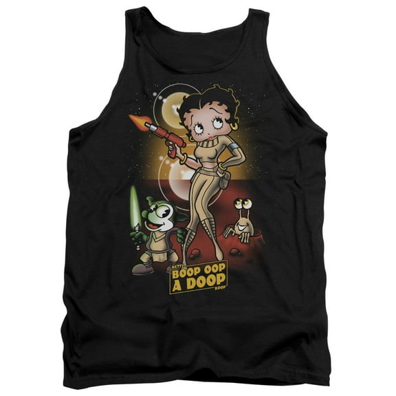 Betty Boop Star Princess Adult Tank Top Black