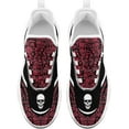 thumbnail image 4 of Coolcustomize Men's Road Runnig Shoes Non-Slip Lightweight Fashion Skull Rose Walking Sneaker Athletic Cool Cushioned Sport Shoes for Women, 4 of 6
