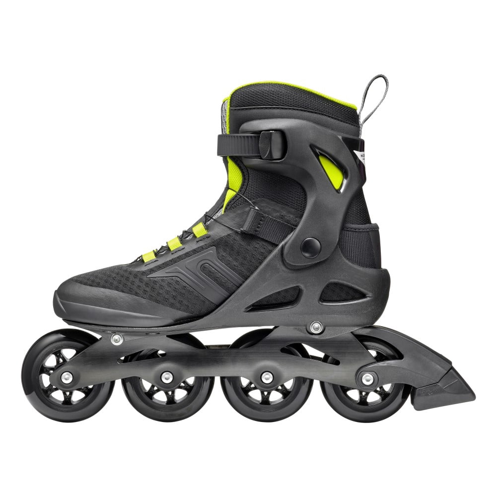 ROLLERBLADE Macroblade 84 Boa, Color: Black/Lime, Size: 9/9.5 (073706001A1-9/9.5)