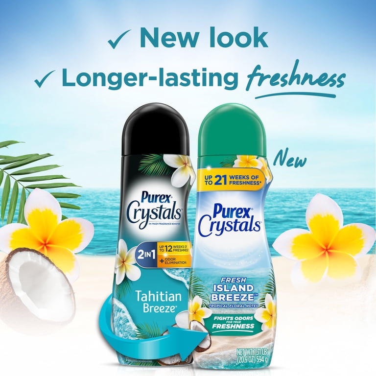 Fragrant Purex Crystals In-Wash Tahitian Breeze Scent Booster, 21