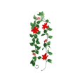 thumbnail image 1 of Enredadera decorativa D1 de 2 m con hojas rojas y verdes para pared y puerta, 1 of 5