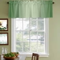 thumbnail image 4 of Green Ombre Valances for Windows, Decorative Rod Pocket Window Valance Curtains, Modern Gradient Abstract Art Short Curtain Drapes for Kitchen/Bathroom/Living Room, 2 Panels, 54" W x 18" L, 4 of 8