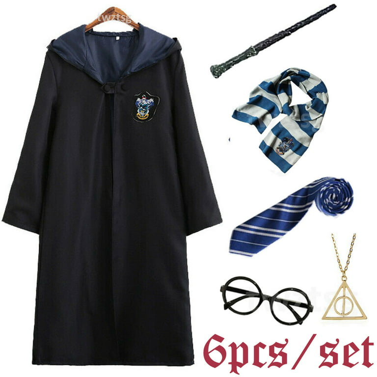 6pc/set Harry Potter Slytherin Cloak Costume Walmart.com