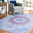 thumbnail image 4 of SAFAVIEH Serapi Braden Traditional Machine Washable Area Rug, Ivory/Red, 5'3" x 7'7", 4 of 14