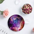 thumbnail image 4 of RYLABLUE Galaxy Starry Sky Set of 6 Round Coaster for Drinks, Absorbent Ceramic Stone Coasters Cup Mat with Cork Base for Home Kitchen Room Coffee Table Bar Decor, 4 of 5