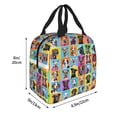 thumbnail image 2 of KLL Cute Dogs Collage Print Insulated Lunch Bag Women, Reusable Cute Tote Lunch Box for Adult & Men, Leakproof Cooler Lunch Bags for Work Office Travel Picnic, 2 of 5