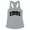 Heather Grey, variant on 1991 College Style Tank Top Fitted Racerback Women's Large White
