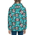 thumbnail image 6 of Xecao Skull Cat Pattern Zip Up Hoodies for Boys Girls, Sweatshirt with Pockets-Small, 6 of 6