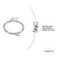 thumbnail image 3 of 3MM/5MM Womens Bangle Gold Black Silver Rose Gold 316L Stainless Steel Bracelet, 3 of 5