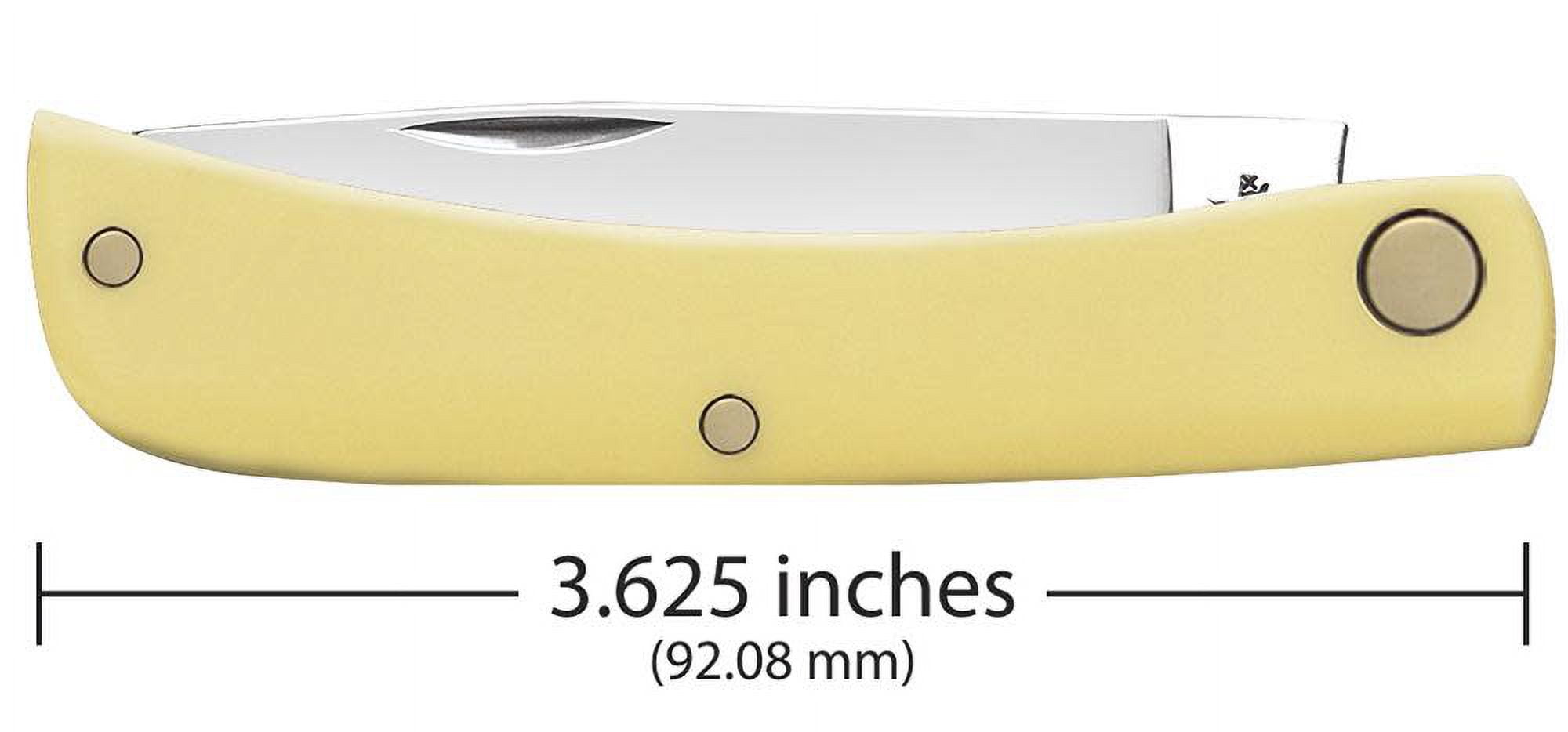 Case Sod Buster Jr. Yellow Chrome Vanadium 3.63 in. Pocket Knife