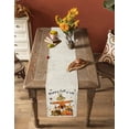 thumbnail image 4 of Table Runners 60 Inches Long Dress Scarves, Thanksgiving Pumpkin Farmhouse Kitchen/Dining Table Runner, Small Coffee Tablerunners, Vintage Fall Sunflower Plaid 13x60 Inch, 4 of 7