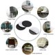 thumbnail image 4 of Almohadillas para muebles, almohadillas de fieltro adhesivas de 50mm de diámetro, 3mm de grosor, redondas, negras, 10 piezas, 4 of 6