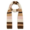 thumbnail image 2 of Time and Tru Women's Plus Ribbed Sweater and Stripe Scarf Set, 2 Piece, Sizes 1X-4X, 2 of 6