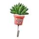 thumbnail image 1 of Gancho adhesivo resistente para colgar en la pared, con forma de cactus, para puerta de baño hojas largas, 1 of 9