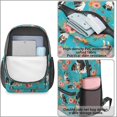 thumbnail image 4 of Australian Shepherd and Floral 17" School Backpacks for Teens,Waterproof Oxford Fabric,S-Shape Padded Straps for School,Travel,Hiking,Camping, 4 of 6
