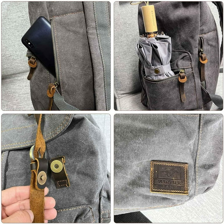 Augur jans vintage canvas backpack online