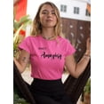 thumbnail image 2 of Make It Amazing Crystals T-Shirt Women -Image by Shutterstock, Female x-Large, 2 of 4