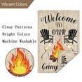 thumbnail image 4 of VOCHIC Spring Summer Camper Camping Garden Flag for Campsite Vertical 12x18 Double Sided, Welcome to Our Camp Site Small Camping Flags Outdoor Fire Pit Camper Camping Campsite Decoration (ONLY FLAG), 4 of 6
