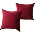thumbnail image 1 of HTOOQ 2 Pack Throw Pillow Covers Euro Sham Covers (24"X24", Red), 1 of 6