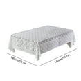 thumbnail image 3 of Btomtd Lace Fringed Table Cloths and Covers for Dining and Living Room, Square Decorative Tablecloth for Wedding, Washable Sofa and Table Cover, 55"x55", A, 3 of 7