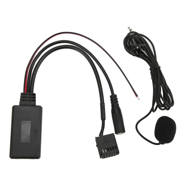 Adaptador de cable de audio auxiliar Bluetooth Micrófono manos libres Reemplazo para Mondeo Focus 6000CD
