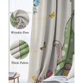 thumbnail image 3 of Easter Gnomes Blackout Curtains for Bedroom Living Room Darkening Curtains 54 Inch Long Spring Watercolor Bunny Tulip Flower Beige Short Curtain for Small Window Treatment Grommet Drapes 52"x54"x2, 3 of 9