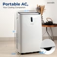 thumbnail image 2 of SereneLife Aire Acondicionado Portátil 12000 BTU, Unidad Compacta de Enfriamiento para Hogar con Modos de Deshumidificador y Ventilador Integrados, Incluye Accesorios y Kit de Montaje para Ventana, 2 of 5