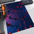 thumbnail image 2 of Dreammotif Red Hexagon Modern Area Rug for Living Room - 4 x 6 ft Machine Washable, Thin, Non Slip Backing Carpet, 2 of 8