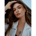 thumbnail image 3 of Bestyle Tree of Life Pendant with Chain, Crescent Moon Healing Crystal Necklace Black Onyx Gemstone Jewelry Gifts for Wife Mom Her, 3 of 8