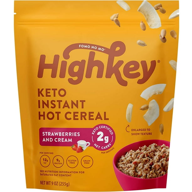 HighKey Snacks Keto Food Instant Breakfast Cereal - Low ...