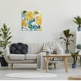 thumbnail image 3 of Stupell Industries Yellow & Blue Hibiscus Botanical & Floral Painting Gallery Wrapped Canvas Art Print Wall Art, 24 x 24, 3 of 8