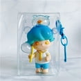 thumbnail image 2 of Shisuyan Porte-Clés Transparent Design Pochette Bleue 2 Pcs 3.5X2.4X1.8In, 2 of 8
